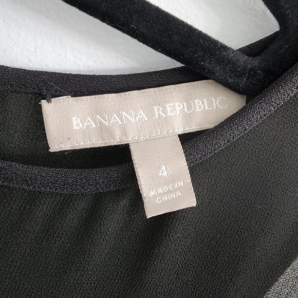 Banana Republic LBD with Sheer Collar - Picture 3 of 3